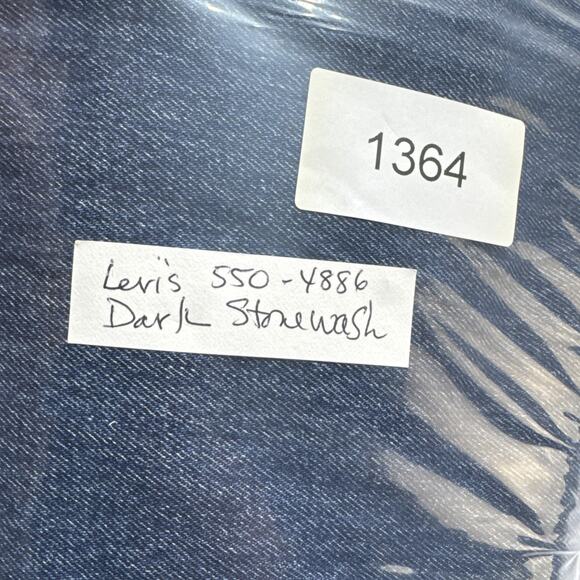 Levis 550 Jeans Relaxed Straight 34x34 Stonewash 4886 Cotton Casual Retro Skater - Picture 16 of 16